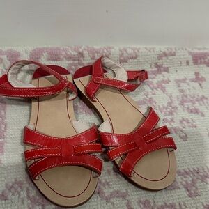 Zara Red Strappy Sandals